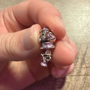 Pandora Disney Beauty and the Beast Mrs. Potts and Chip Dangle Charm